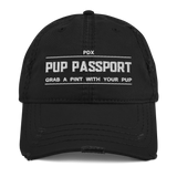 Pup Passport Distressed Dad Cap